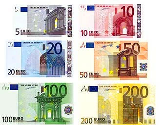 Номиналы евро